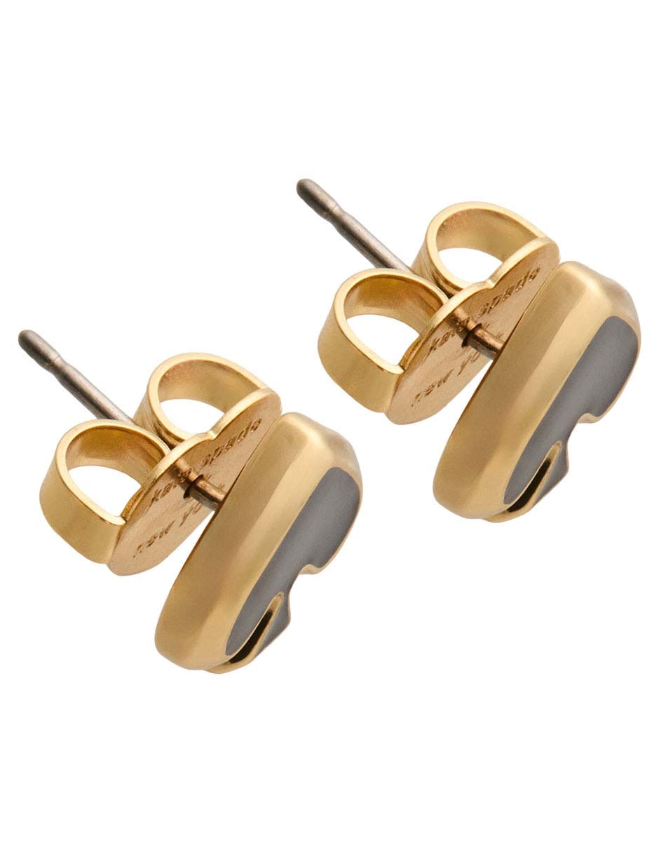 Aretes con acabado baño de oro 12 k 2