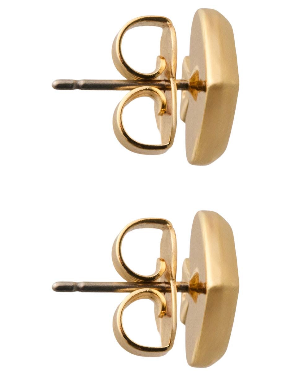 Aretes con acabado baño de oro 12 k 3