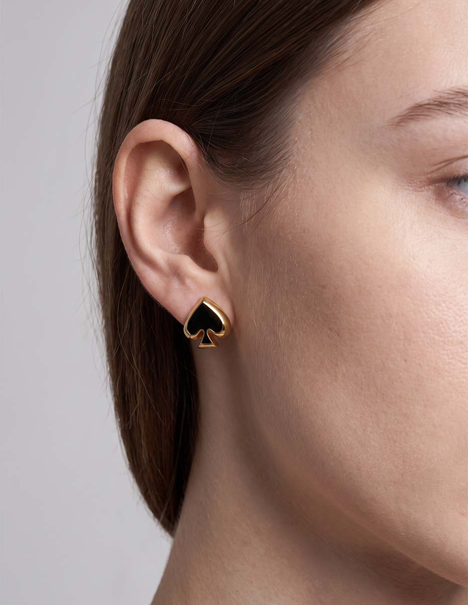 Aretes con acabado baño de oro 12 k 4