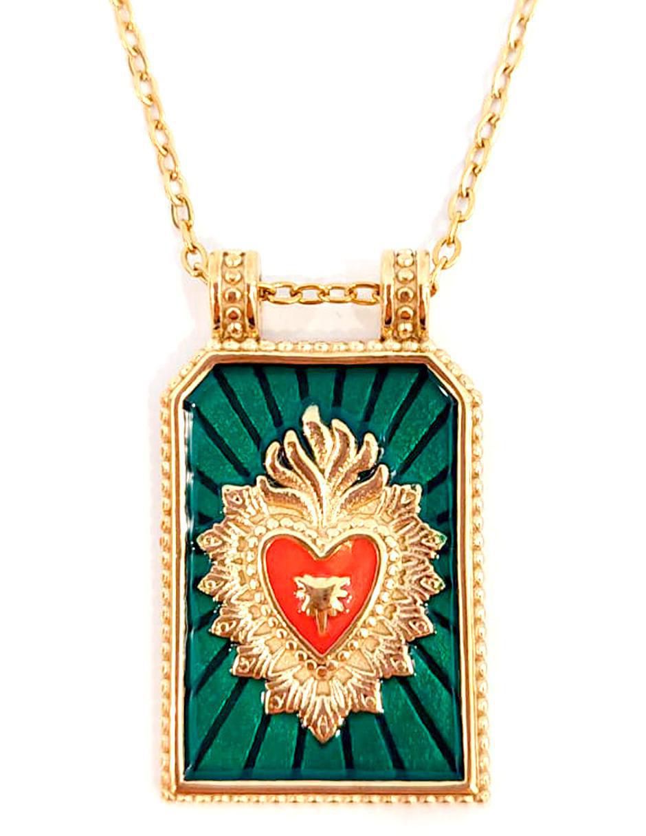 Collar con dije de corazón Joyería con Alma