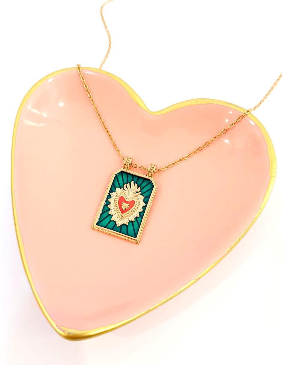 Collar con dije de corazón Joyería con Alma 2