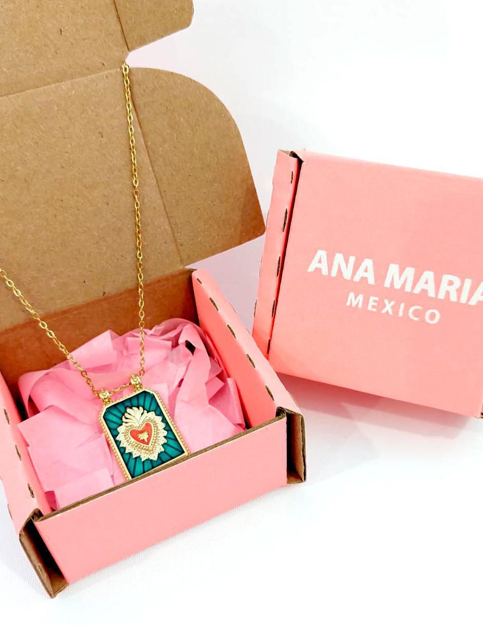 Collar con dije de corazón Joyería con Alma 4