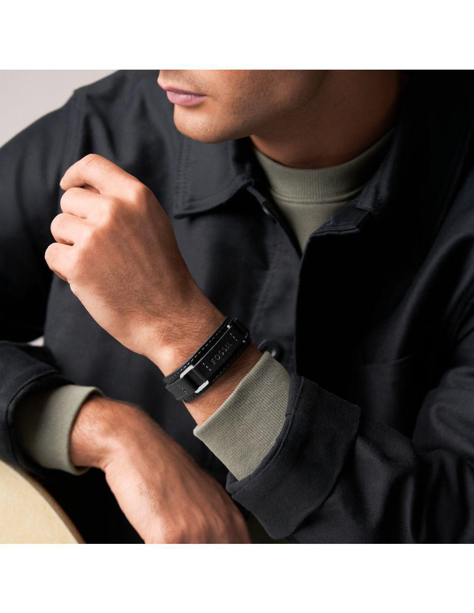 Pulsera de piel Machine acabado mate 2