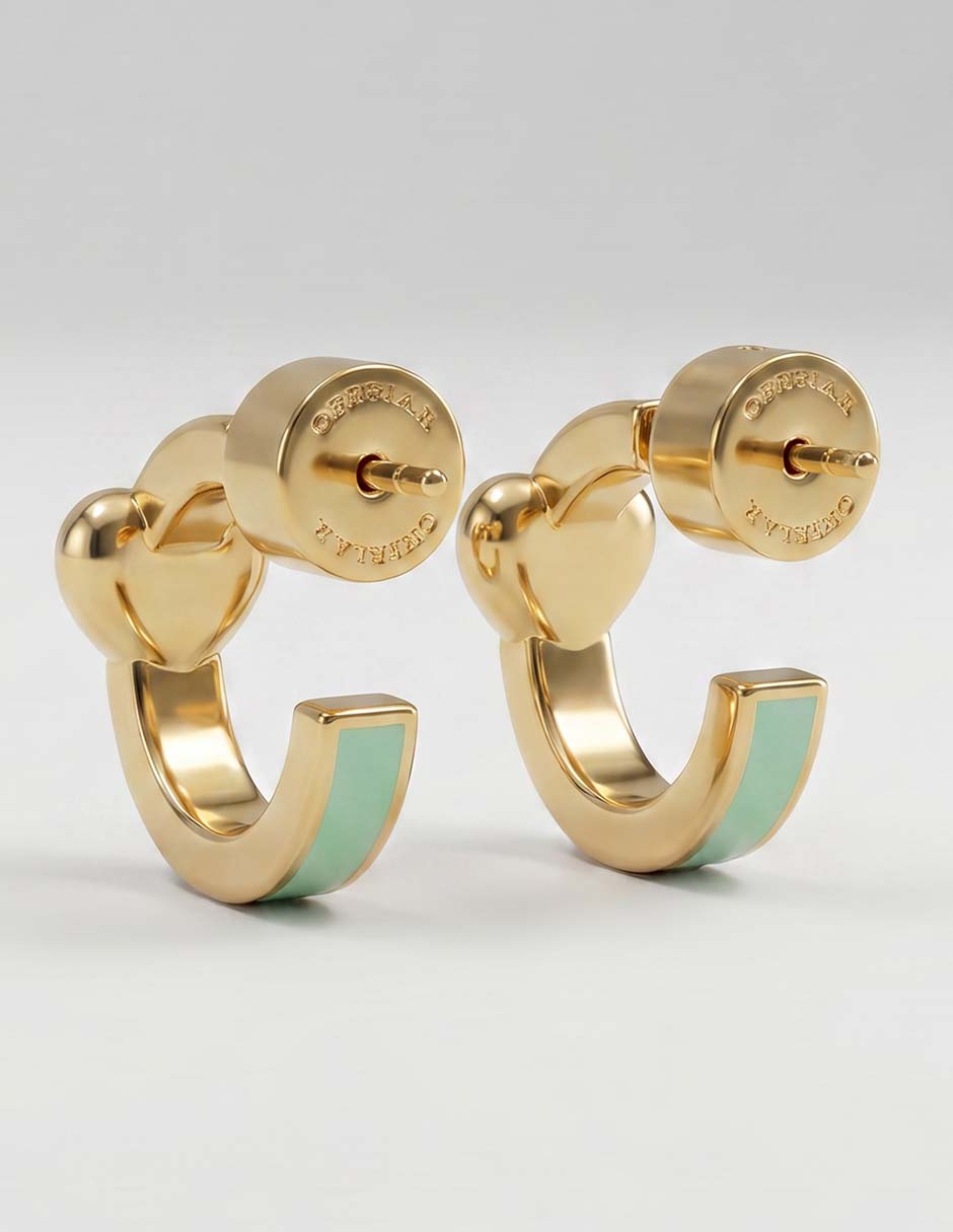 Aretes de Dinosaurio Coach COAUG25MRKT1 con acabado brillante