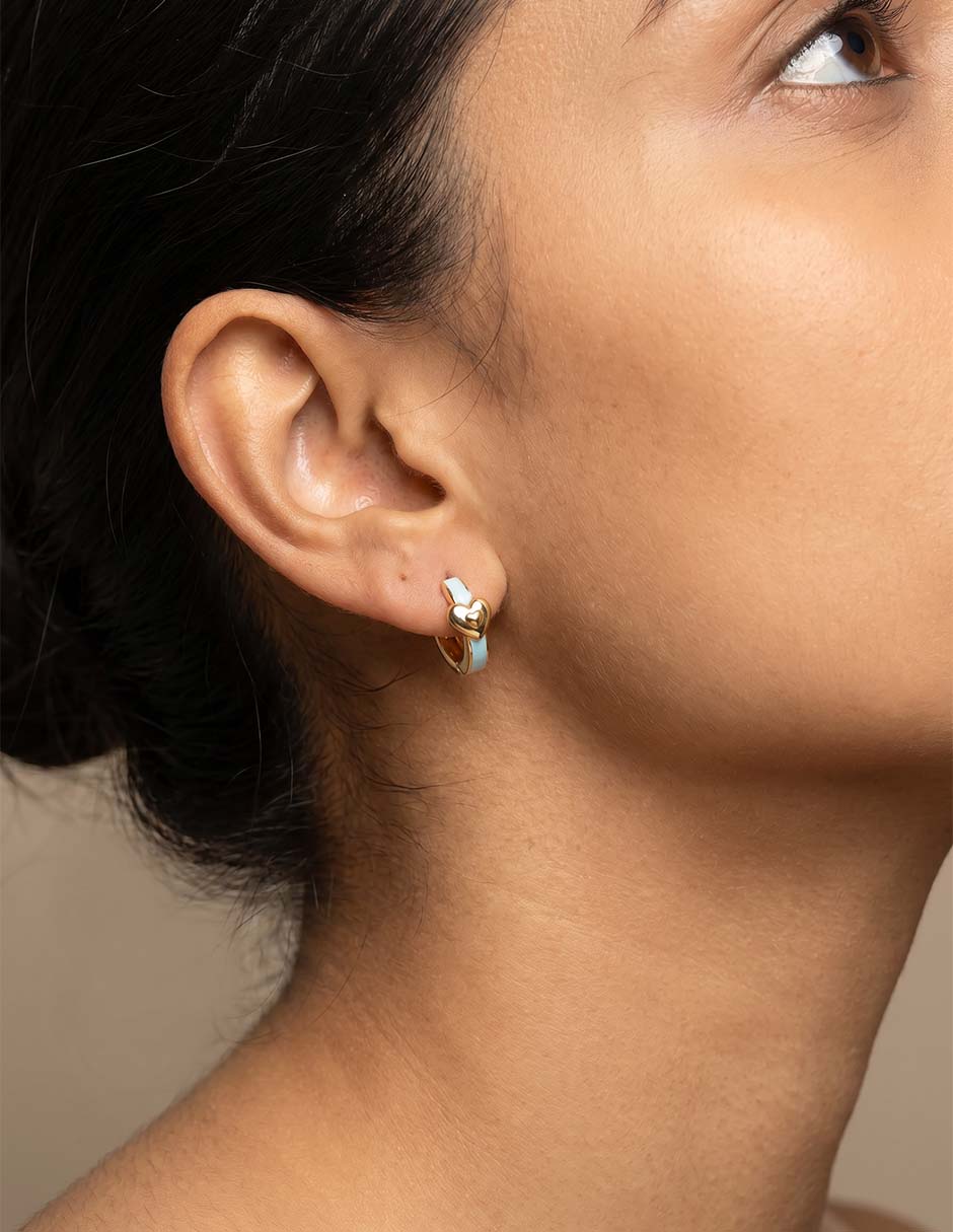 Aretes de Dinosaurio Coach COAUG25MRKT1 con acabado brillante