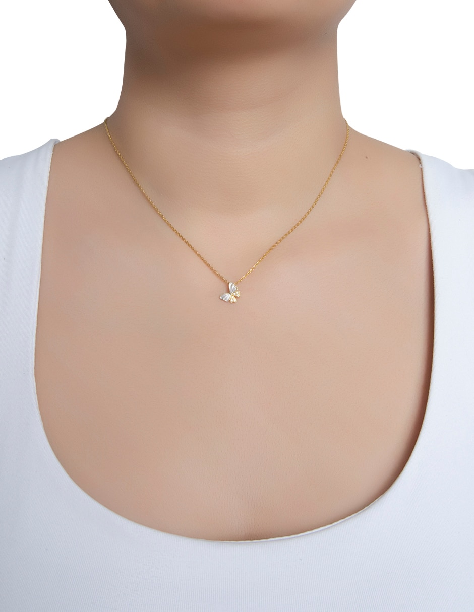Collar mariposa de plata P 925 2