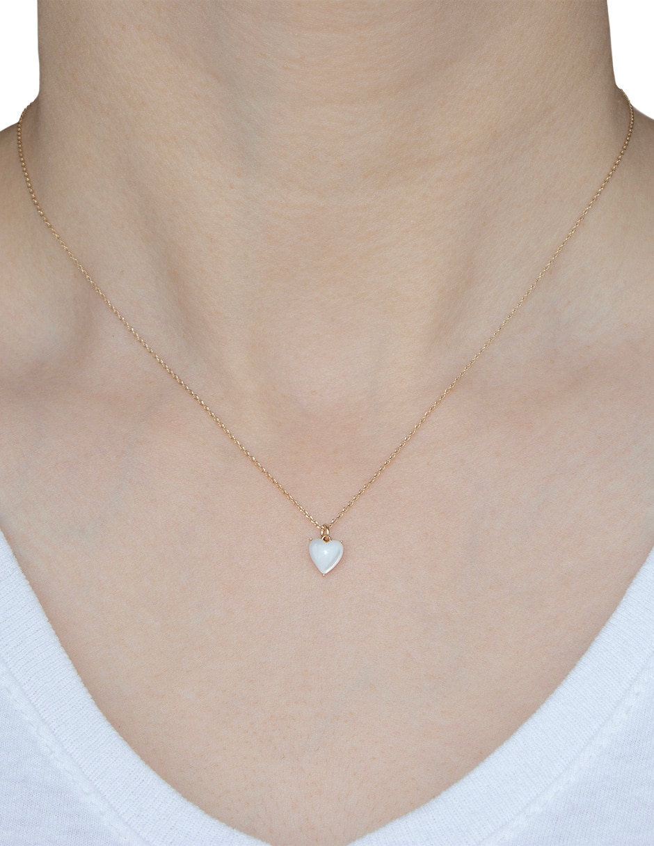 Collar de corazón CORAZÓN PERLA 2