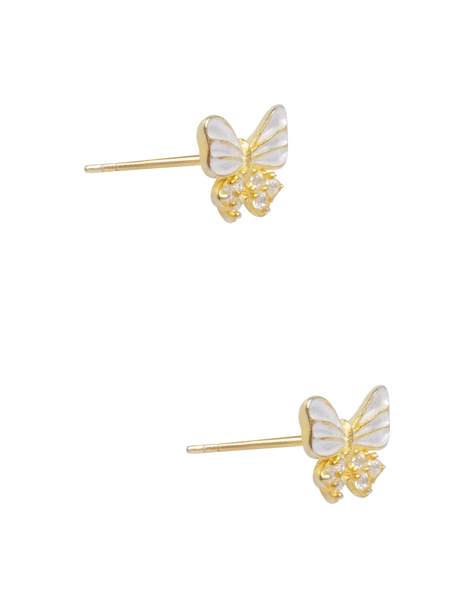 Corto de mariposa mariposa.925 de plata p 925 con acabado pavé cristal 2