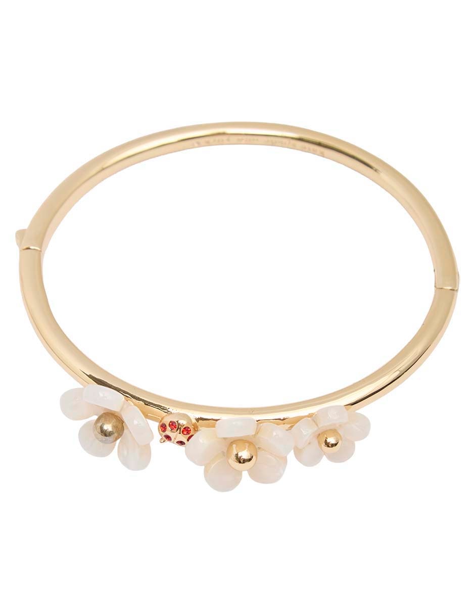 Pulsera con circonita acabado baño de oro 12 k 1
