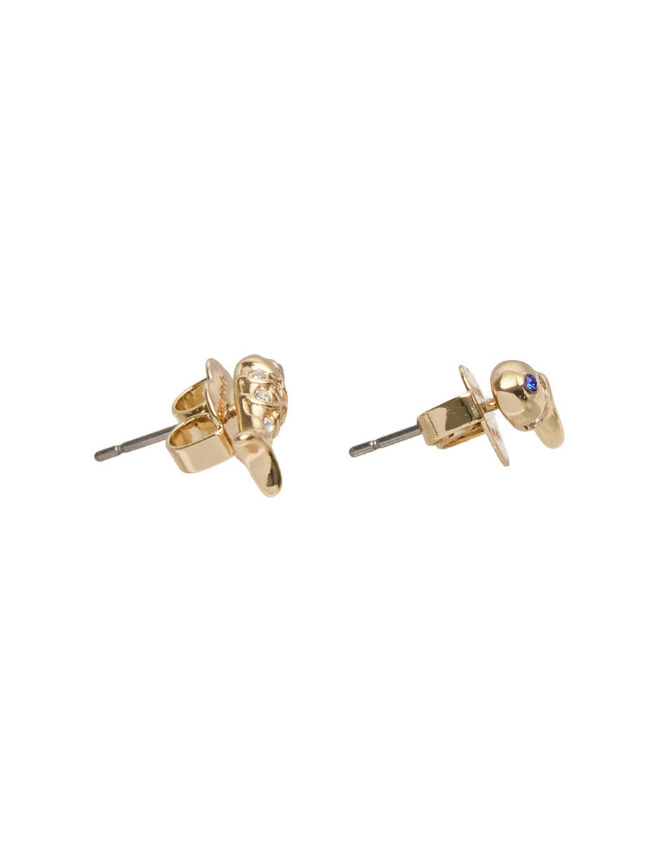 Aretes cortos de pez con acabado pavé 3
