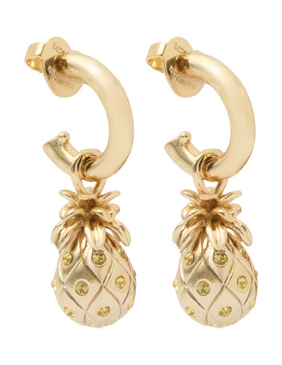 Aretes de piña con acabado brillante 4