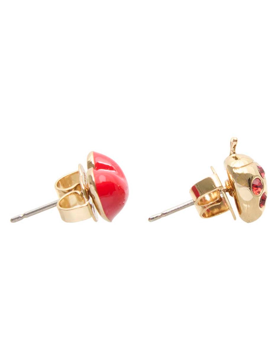 Aretes cortos con acabado pavé circonita 3