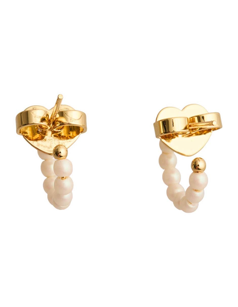 Aretes con acabado baño de oro 12 k 3
