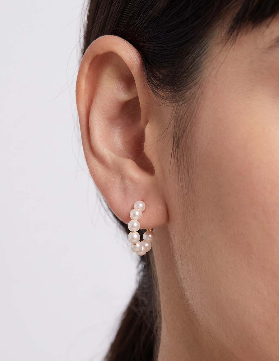 Aretes con acabado baño de oro 12 k Aretes con acabado baño de oro 12 k