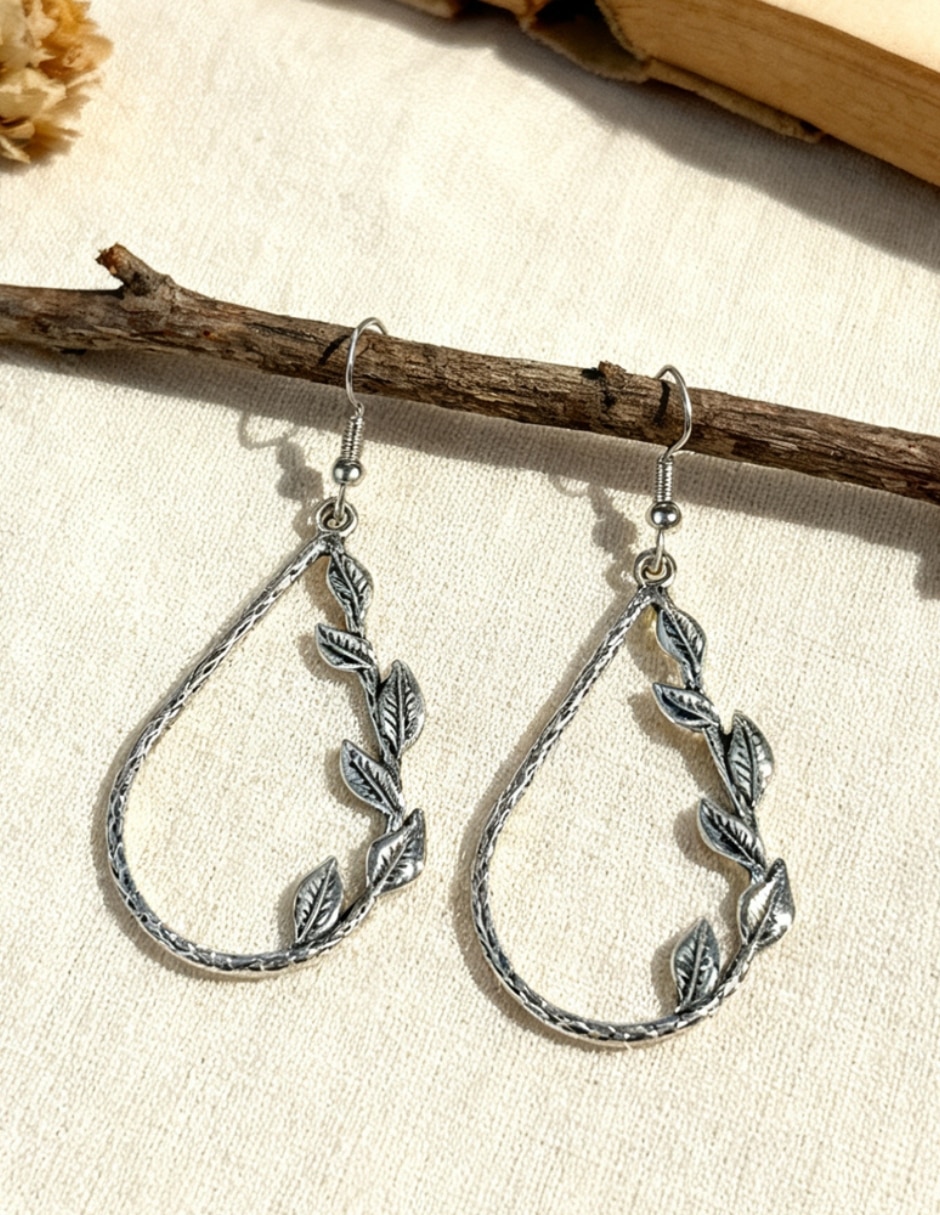 Aretes largos de gota 6