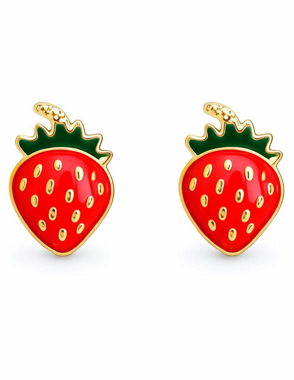 Aretes con acabado esmaltado