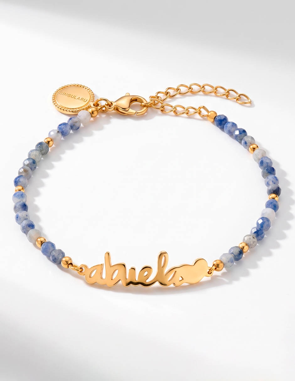 Pulsera con acabado baño de oro 18 k 1