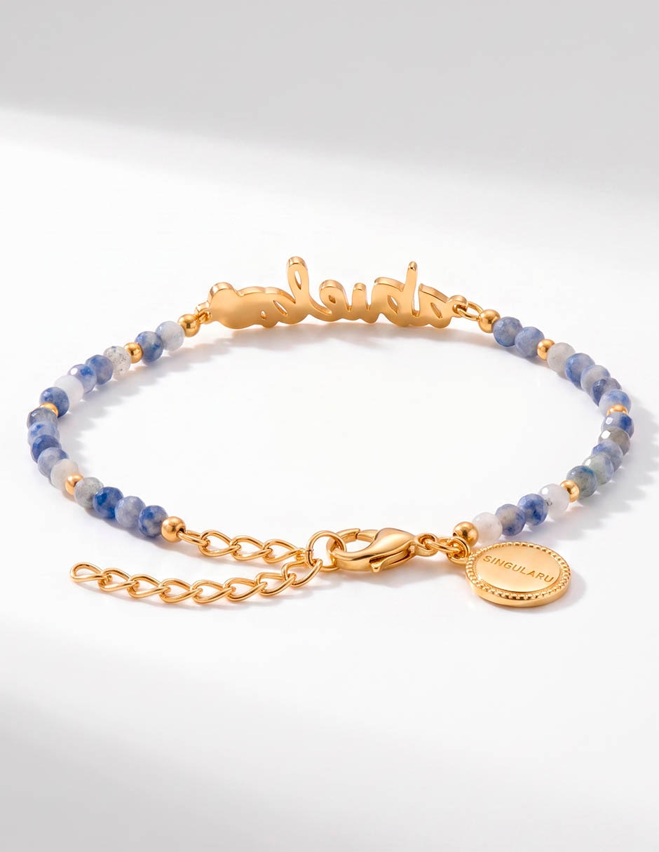 Pulsera con acabado baño de oro 18 k 2