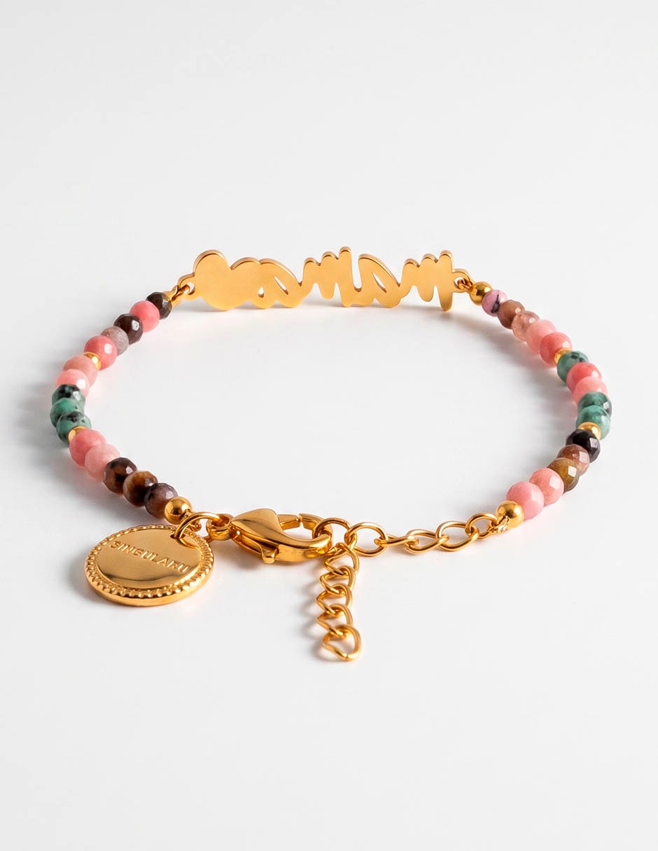 Pulsera con acabado baño de oro 18 k 2