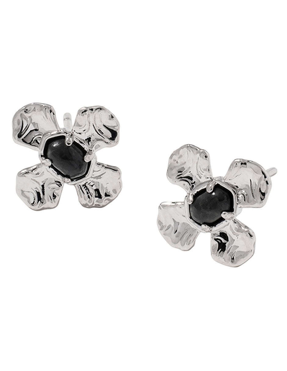 Broqueles de flor kendra scott con acabado pulido