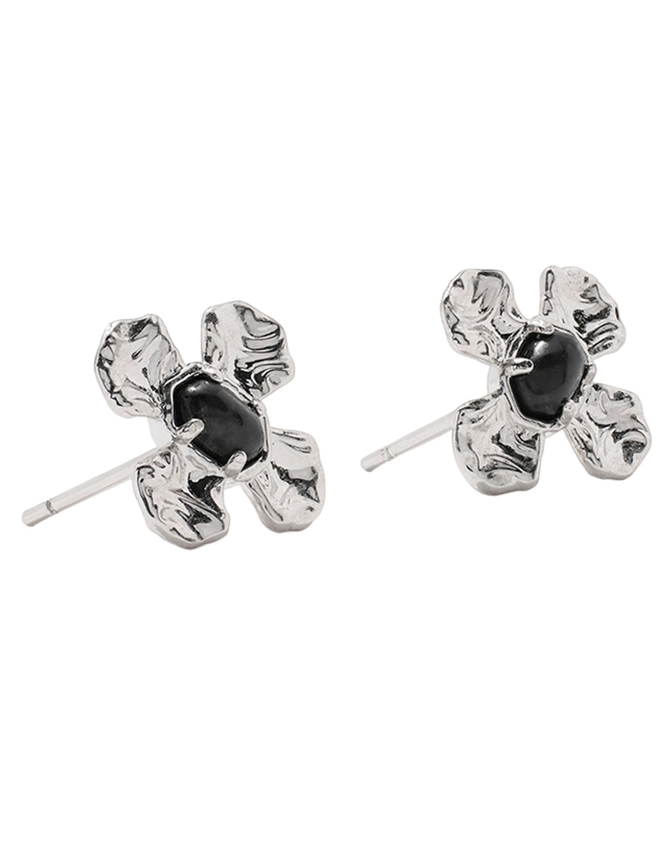 Broqueles de flor kendra scott con acabado pulido