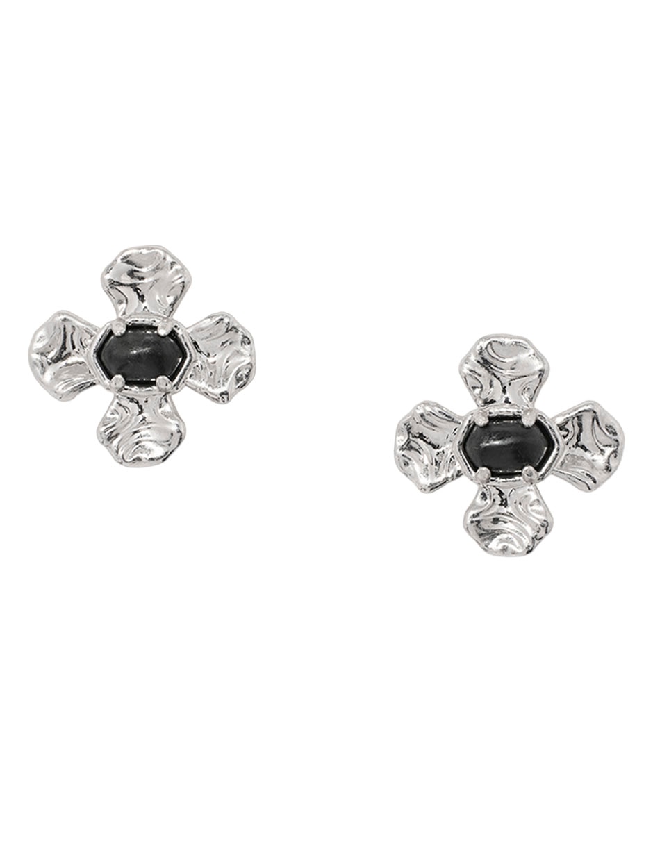 Broqueles de flor kendra scott con acabado pulido