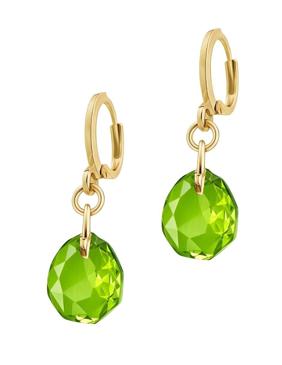 Aretes y collar de gota Aurore 18 k cristal 5