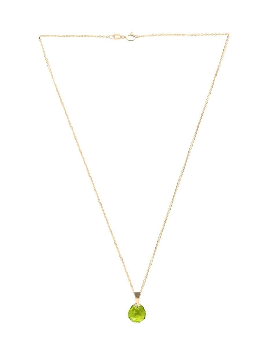 Aretes y collar de gota Aurore 18 k cristal 6
