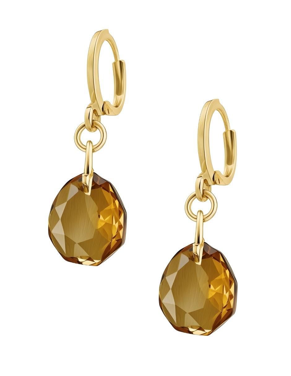 Aretes y collar de gota Aurore 18 k cristal 5
