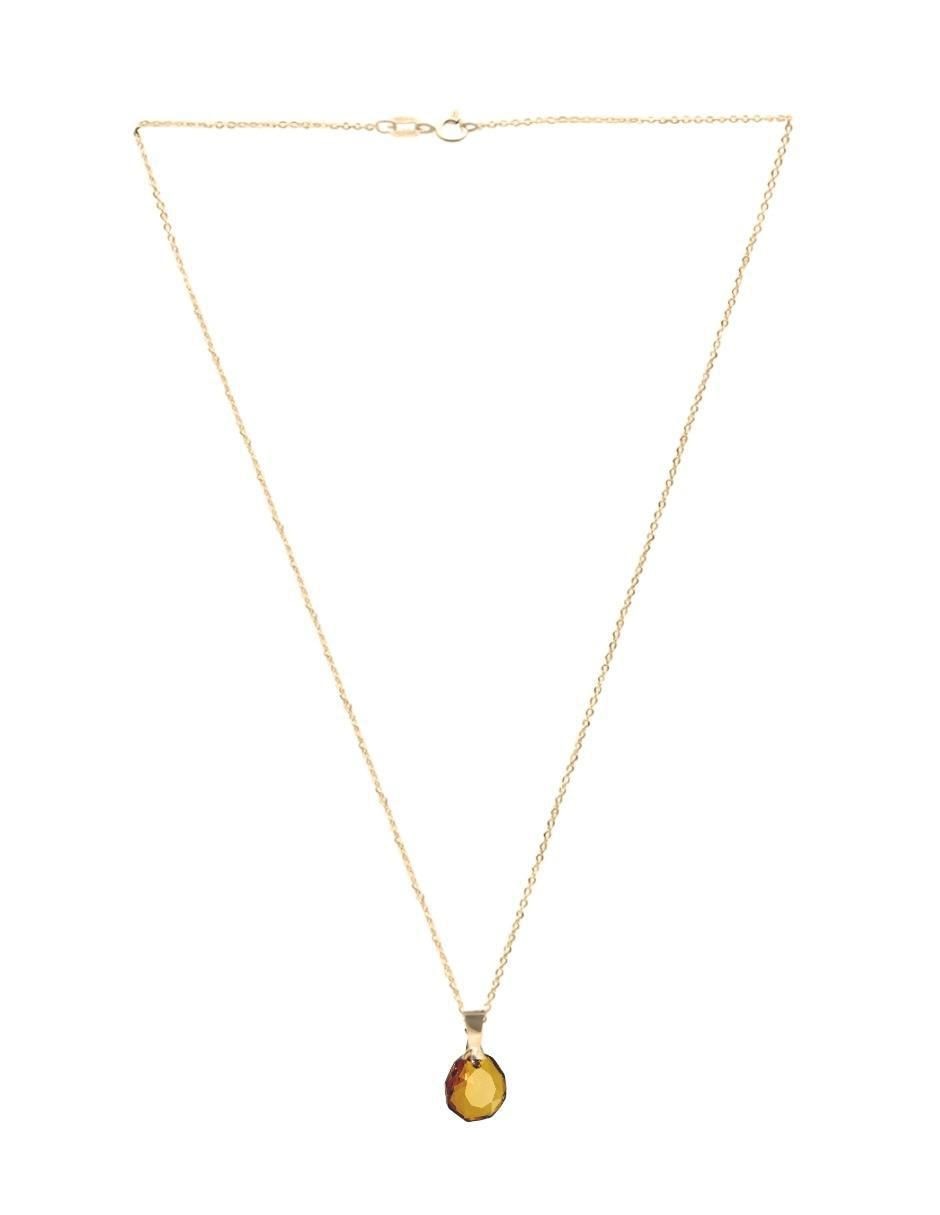 Aretes y collar de gota Aurore 18 k cristal 6