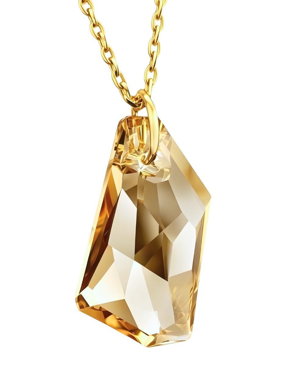 Aretes y collar Aurore 18 k cristal 2