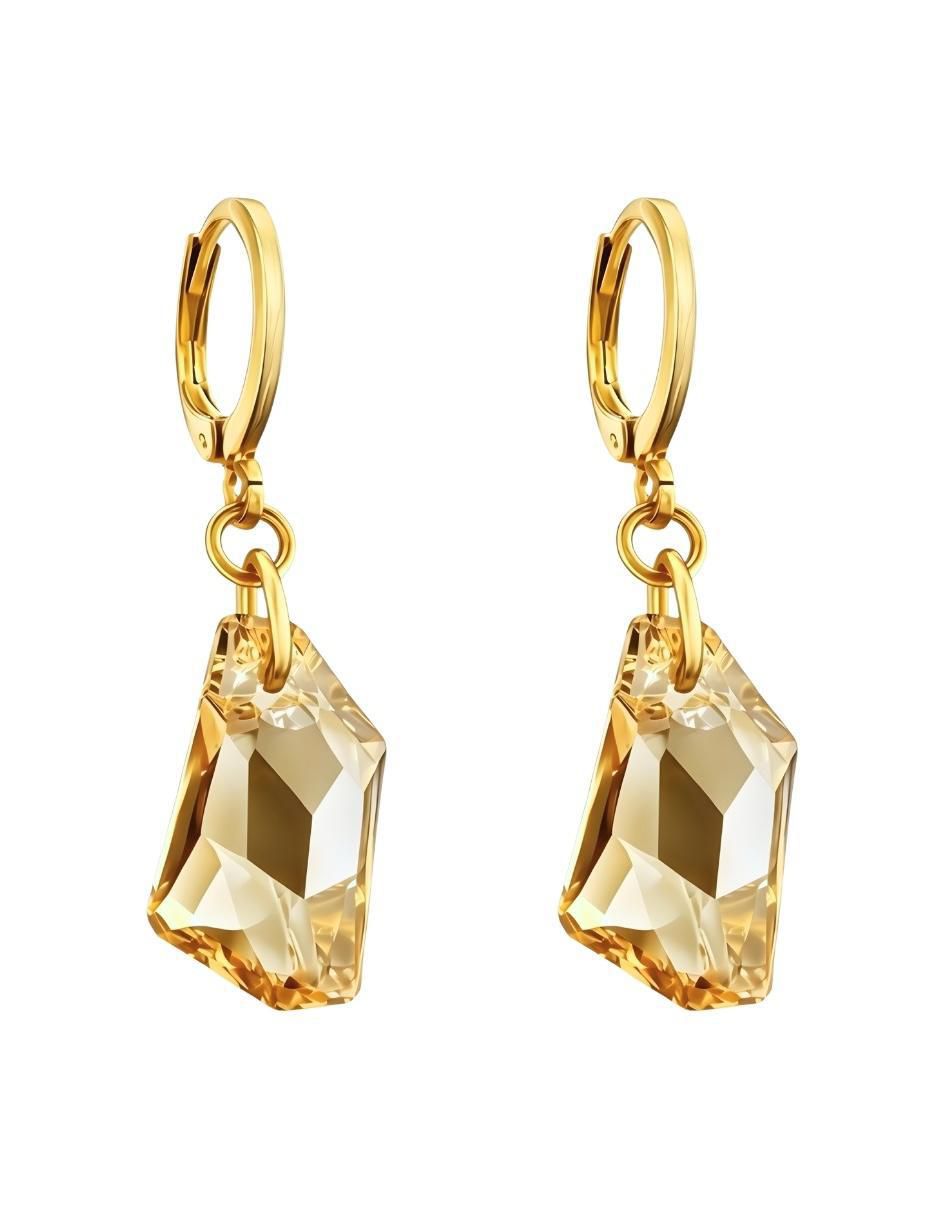 Aretes y collar Aurore 18 k cristal 3