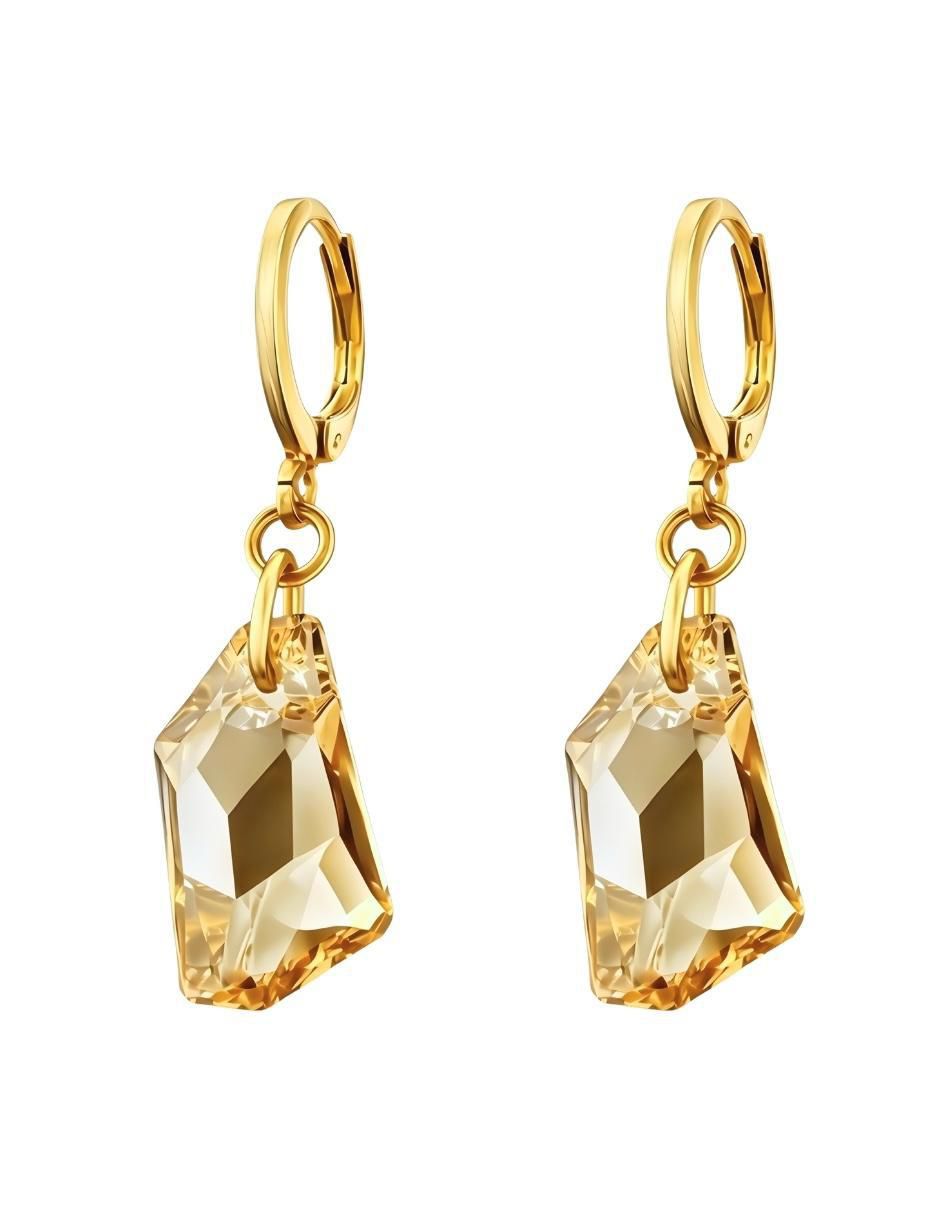Aretes y collar Aurore 18 k cristal 4