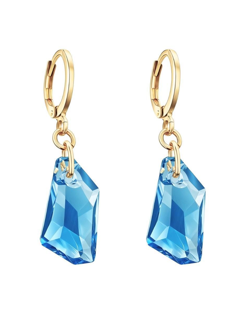 Aretes y collar Aurore 18 k cristal 3