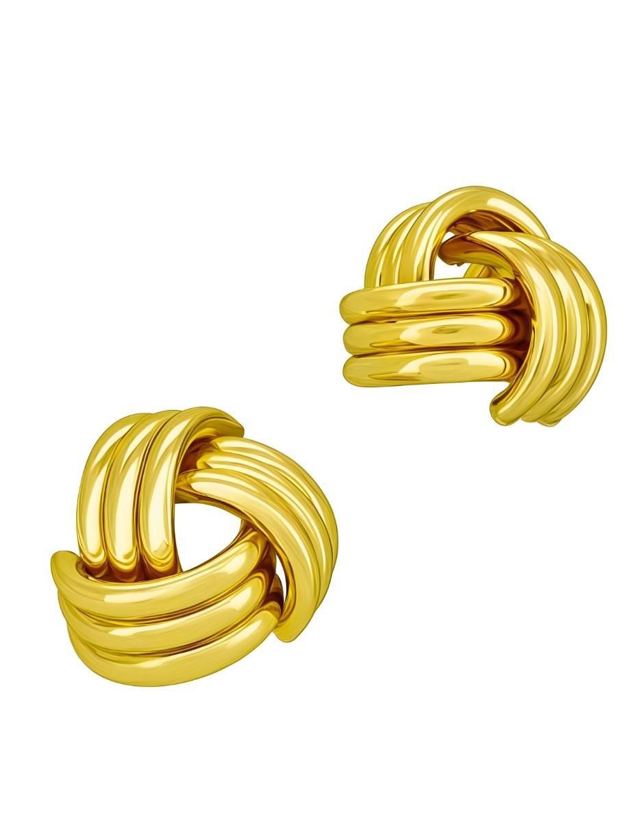 Broqueles Zvezda Aurore con acabado baño de oro 18 K