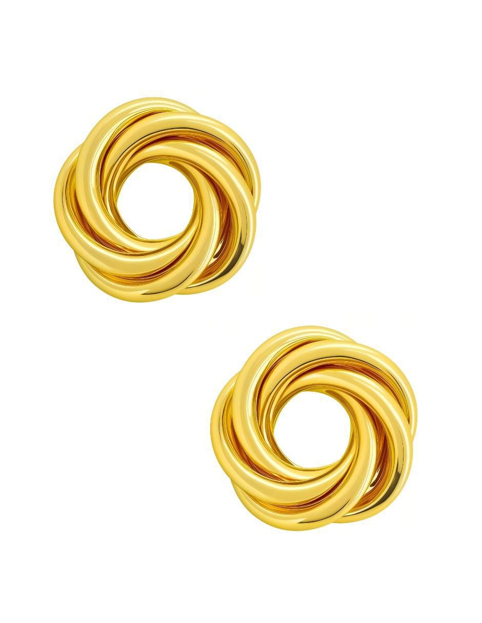Broqueles Zvezda Aurore con acabado baño de oro 18 K