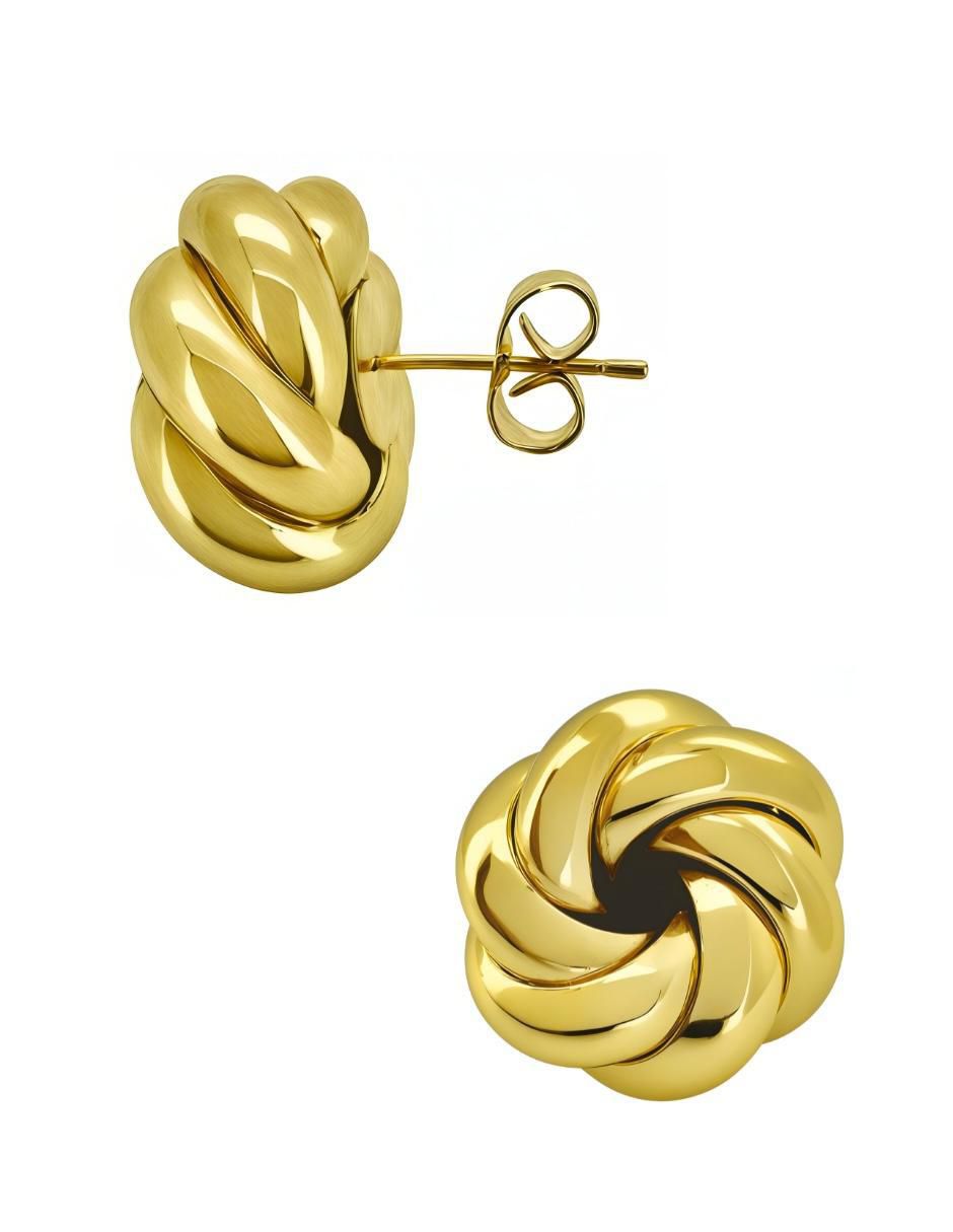 Broqueles 'de (si aplica)' diferentes diseños no aplica aurore 'de' metal 18 k 'con acabado' baño de oro sin gema
