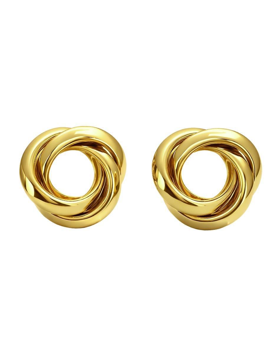 Broqueles Aurore con acabado chapa de oro 18 K Broqueles Aurore con acabado chapa de oro 18 K