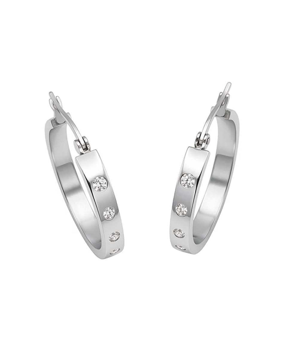 Arracadas Ame Jewelry Glam Pop Fantasy con acabado brillante circonita