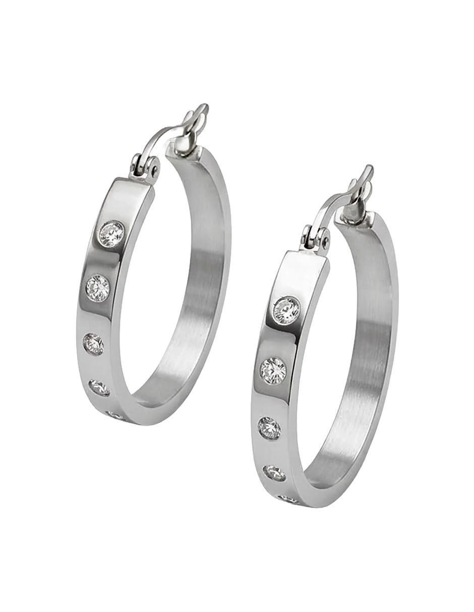 Arracadas Ame Jewelry Glam Pop Fantasy con acabado brillante circonita