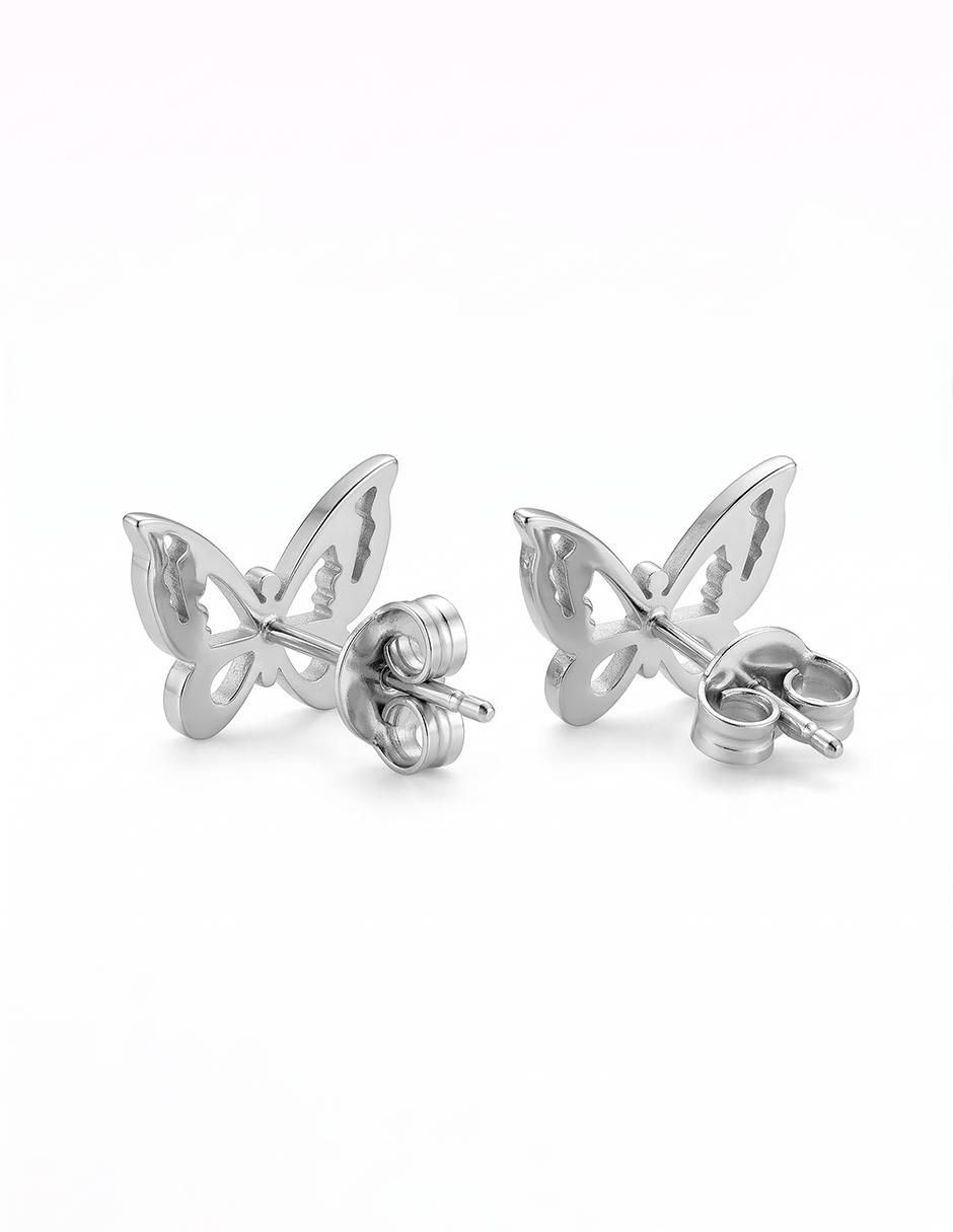 Broqueles de mariposa ame jewelry glam pop fantansy con acabado brillante