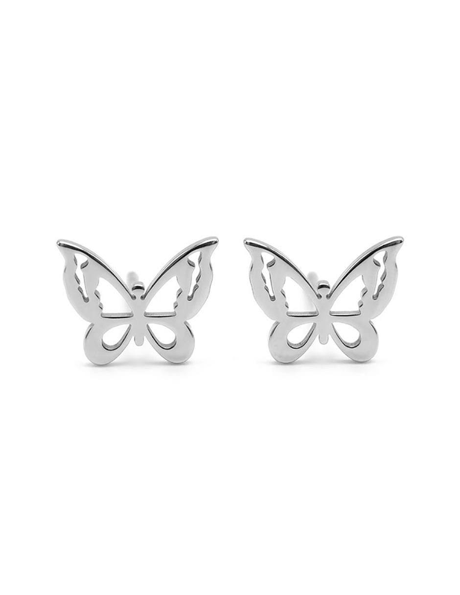 Broqueles de mariposa ame jewelry glam pop fantansy con acabado brillante