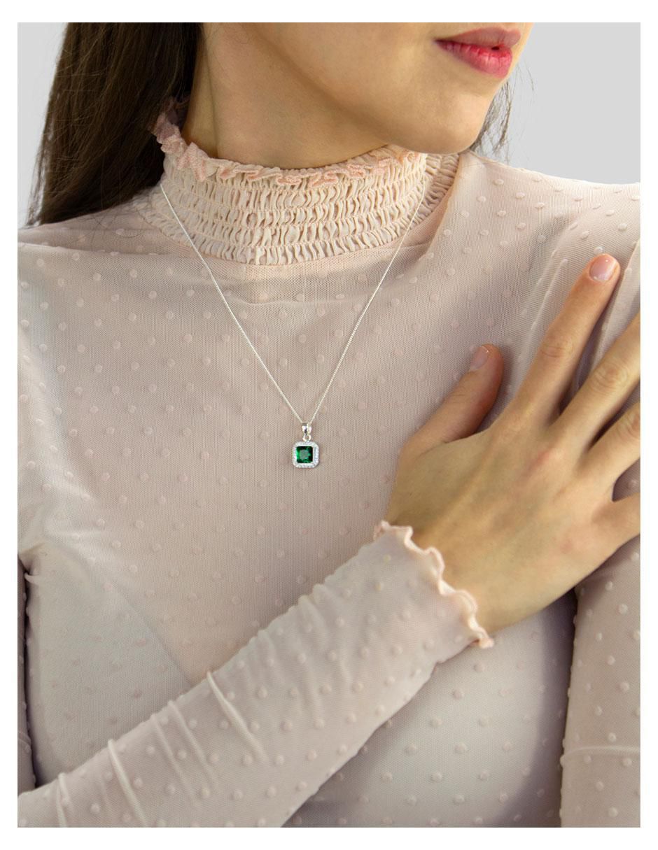 Collar con dije no aplica "de (si aplica)" cuadrada crixus joyeria sin colección "de" plata p 925