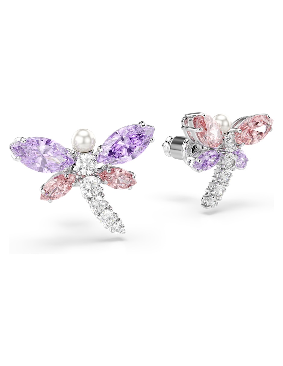 Aretes cortos de libélula 2026 capsule con acabado brillante swarovski 4
