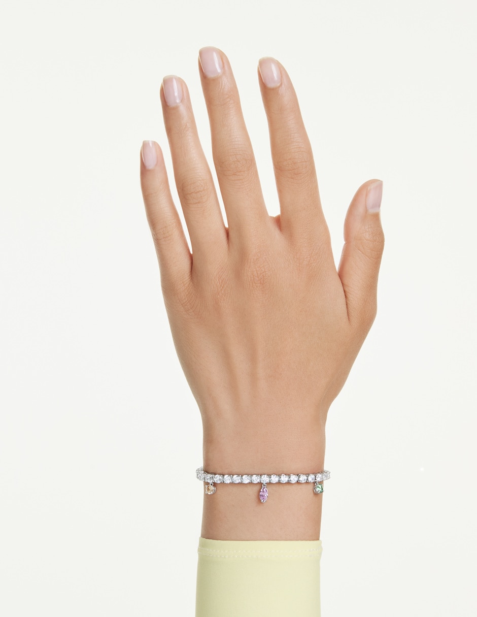 Pulsera swarovski de rodio 2026 capsule con acabado