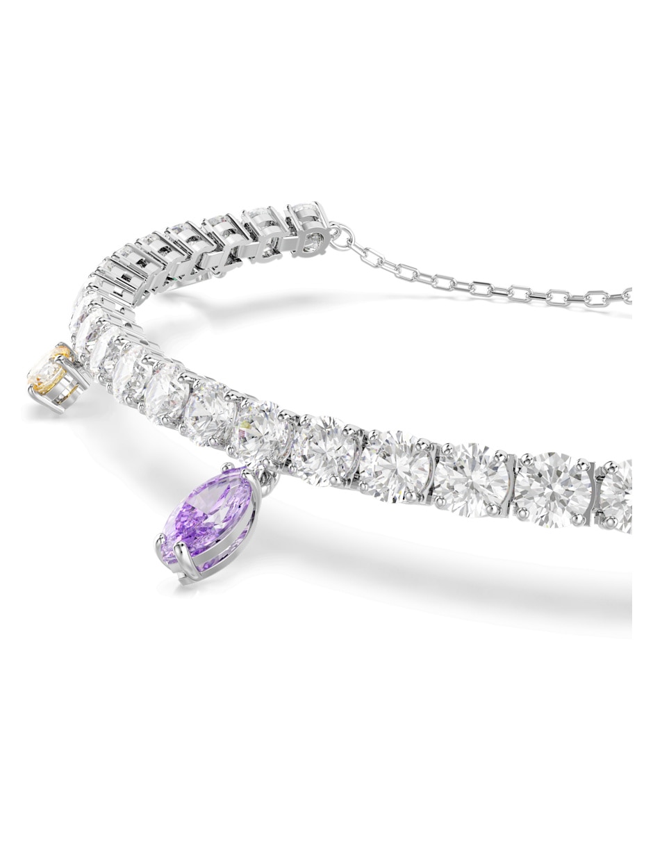 Pulsera swarovski de rodio 2026 capsule con acabado