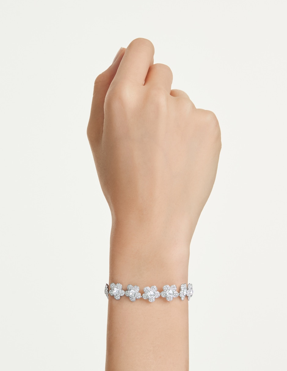 Pulsera swarovski de rodio 2026 capsule con acabado