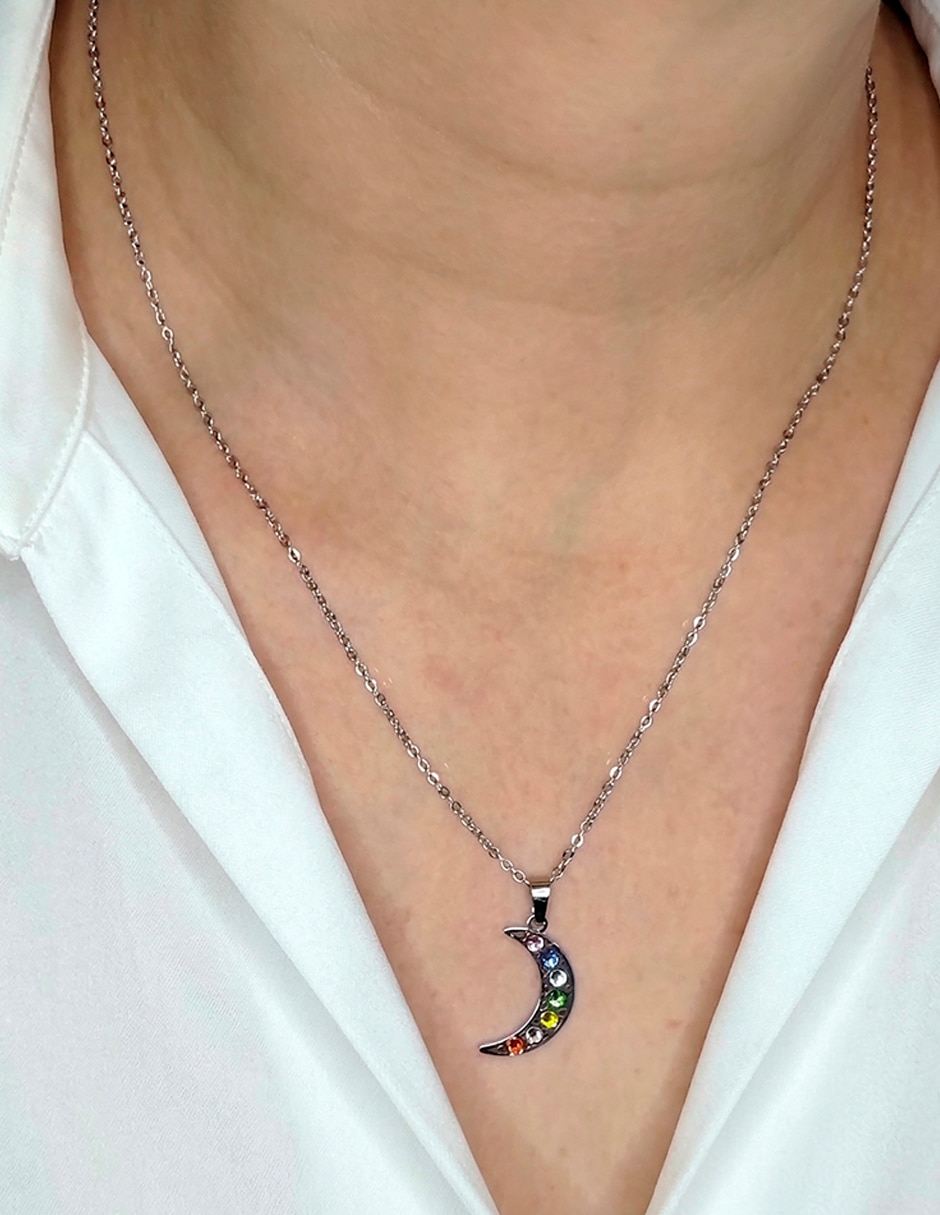 Collar con dije de luna Ame Jewelry Glam Pop Fantasy