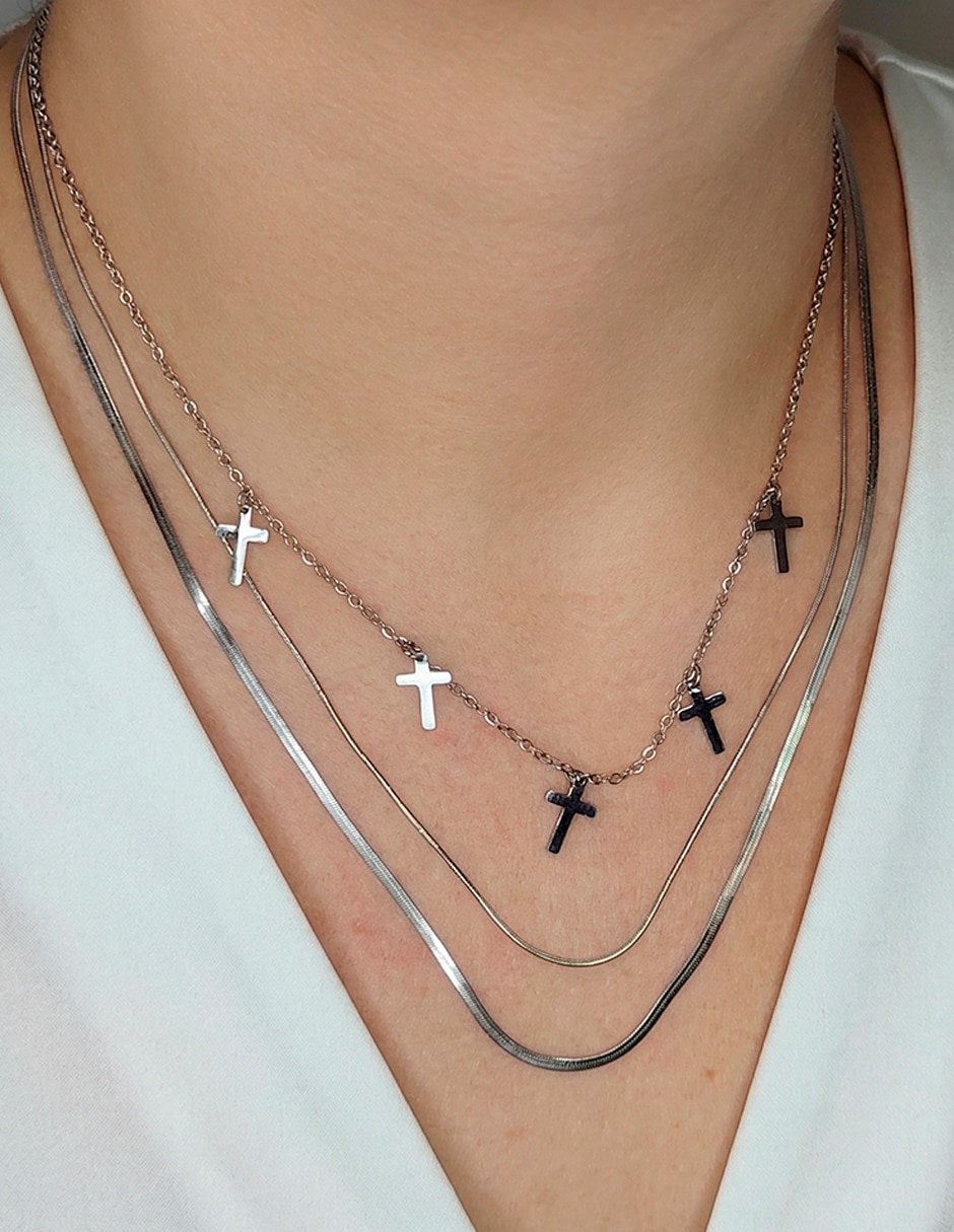 Collar de cruz ame jewelry glam pop fantasy