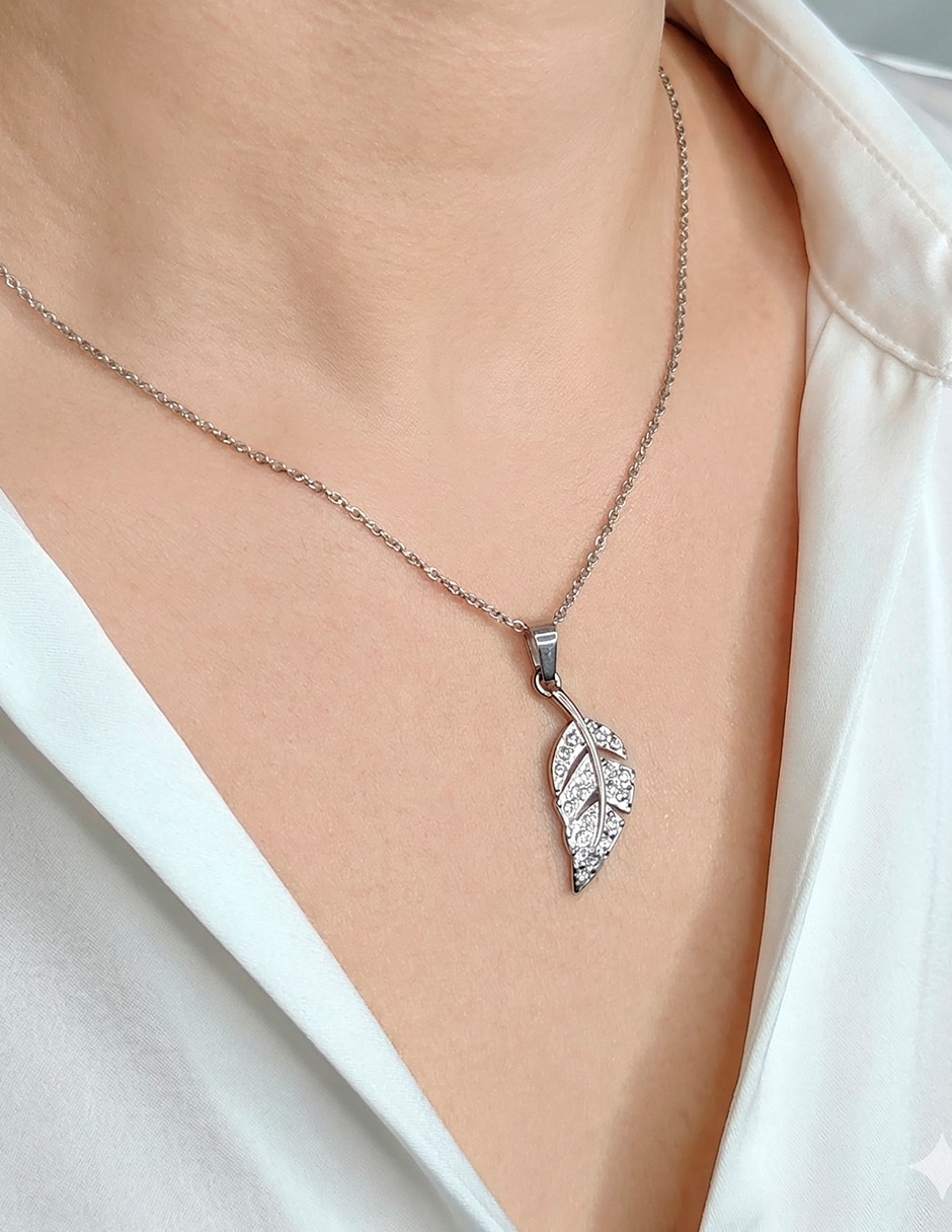 Collar de hoja Ame Jewelry Glam Pop Fantasy
